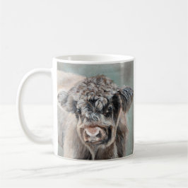 Scottish Highland Cow on Green Kaffeetasse