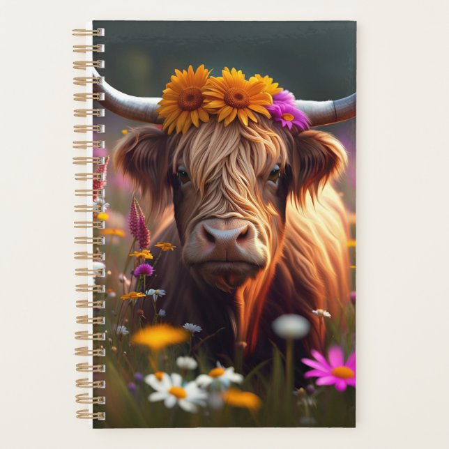 Scottish Highland Cow Planner (Devant)