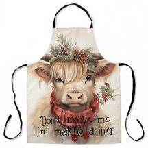 Scottish Highland Cow Schürze - Fun and Functional
