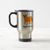 Scottish Highland Cow tasse de voyage en acier