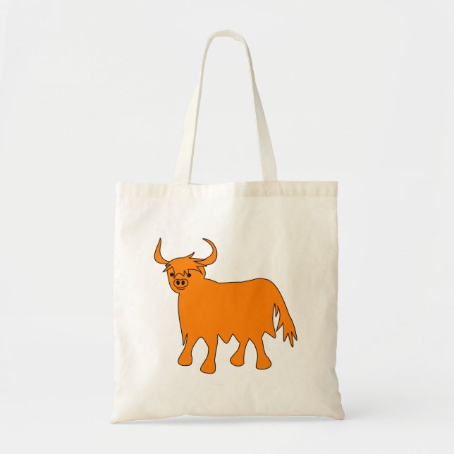 Scottish Highland Cow Towbag Image Tragetasche (Vorne)