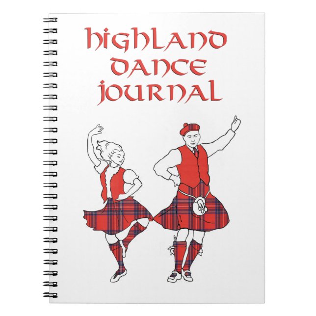 Scottish Highland Dance Journal Notizblock (Vorderseite)