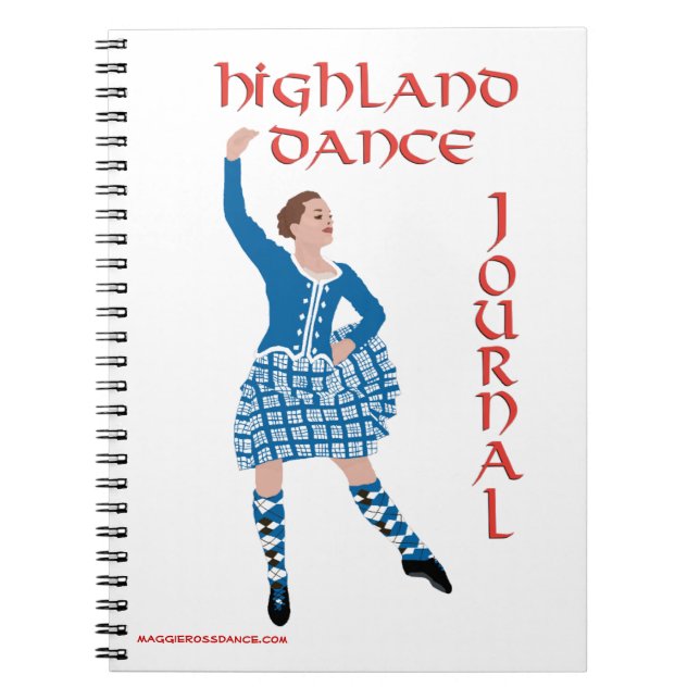 Scottish Highland Dance Journal Notizblock (Vorderseite)