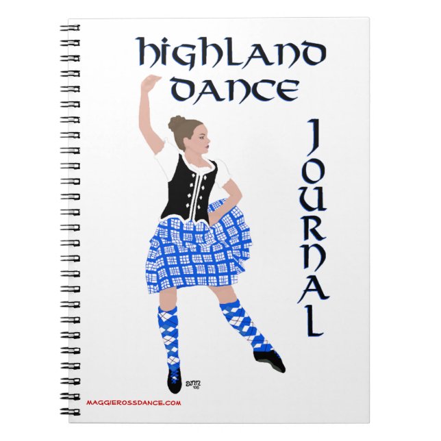 Scottish Highland Dance Journal Notizblock (Vorderseite)