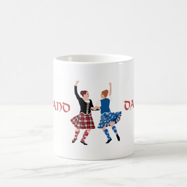 Scottish Highland Dance Reel Kaffeetasse (Mittel)