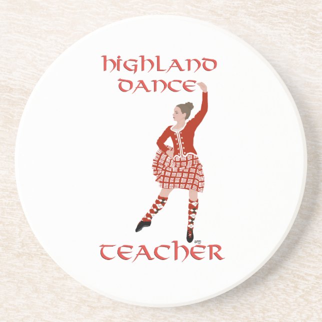 Scottish Highland Dance Teacher Untersetzer (Vorne)