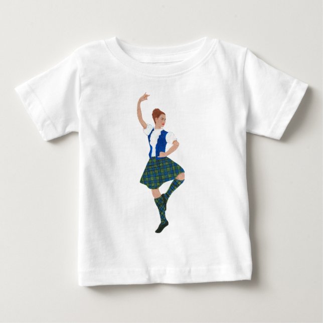 Scottish Highland Dancer - Black Watch Baby T-shirt (Vorderseite)