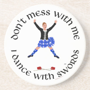 Scottish Highland Dancer Getränkeuntersetzer