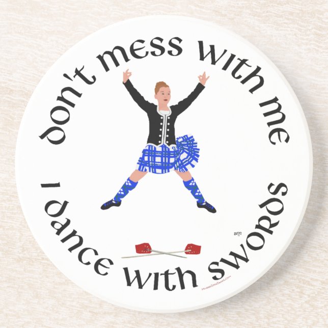 Scottish Highland Dancer Getränkeuntersetzer (Vorne)