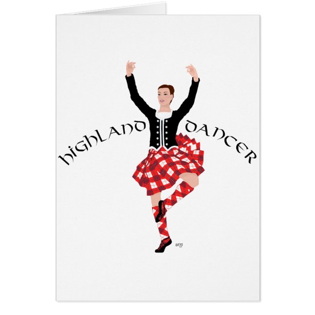 Scottish Highland Dancer Red and Black (Vorne)