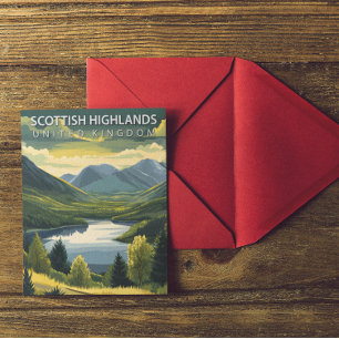 Scottish Highlands Vereinigtes Königreich Vintage Postkarte
