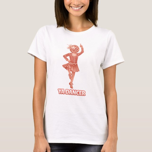 Scottish humour funny ya dancer mirror ball T-Shirt (Vorderseite)