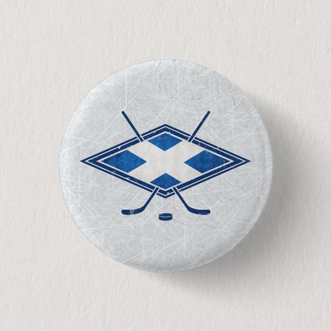 Scottish Ice Hockey Abzeichen Hockey Button (Vorderseite)