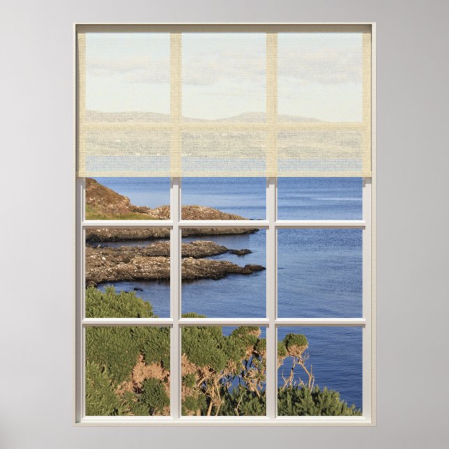 Scottish Island View from Window Poster (Vorne)