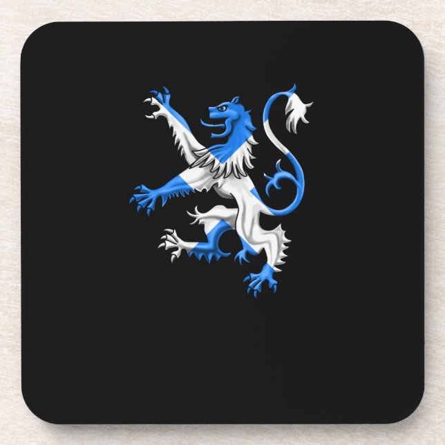 Scottish Lion In St. Andrews Farben Getränkeuntersetzer (Vorderseite)