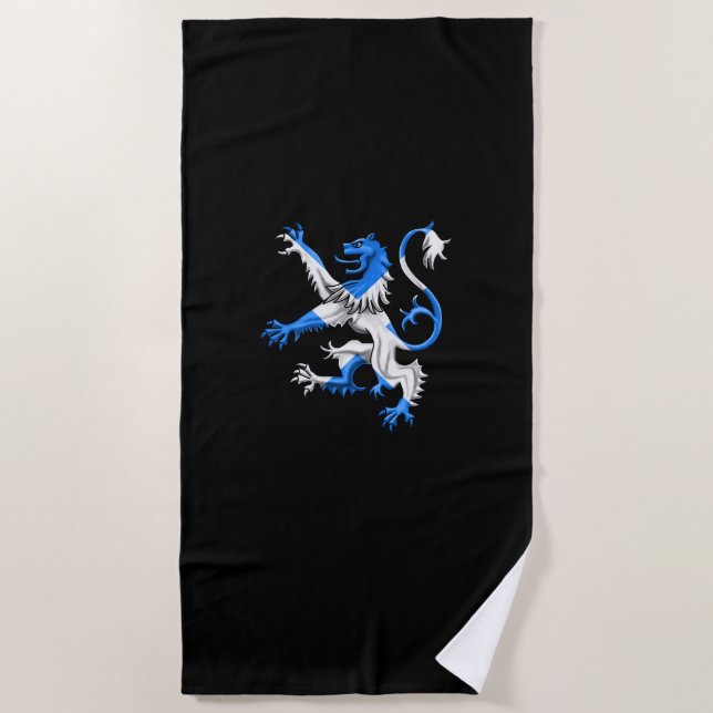 Scottish Lion in St. Andrews Farben Strandtuch (Vorderseite)