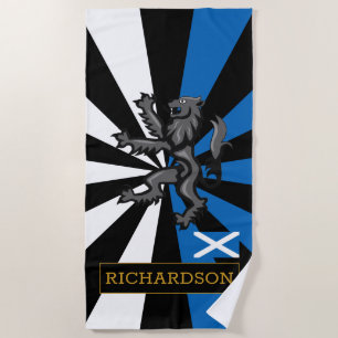 Scottish Lion, Rampant, patriotisches Handtuch, Sc Strandtuch