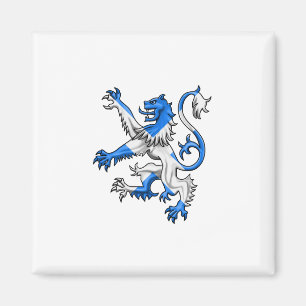 Scottish Lion Rampant Saint Andrew Cross Colors Magnet