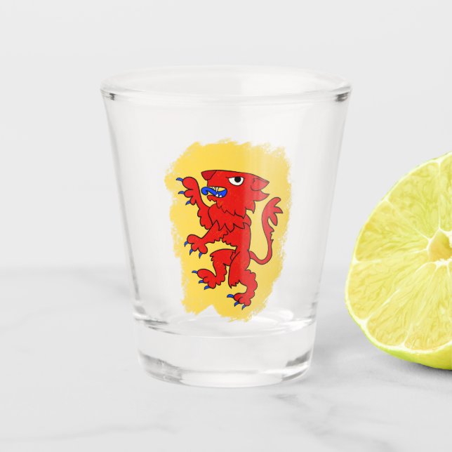 Scottish Lion Schnapsglas (Vorderseite)
