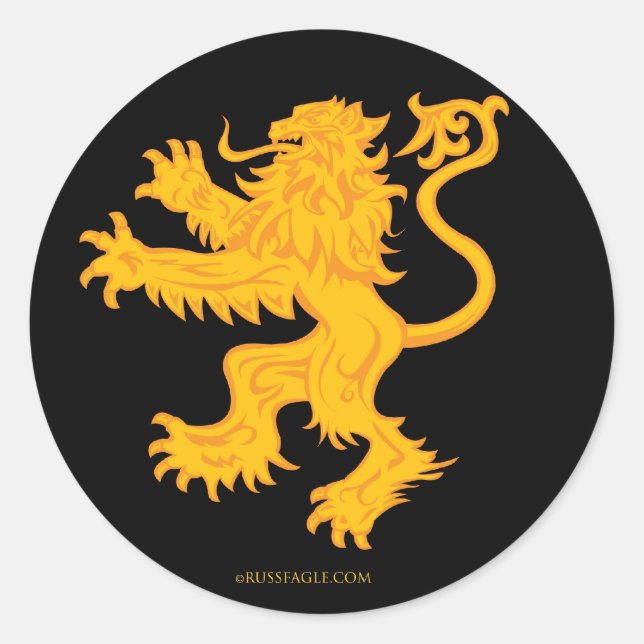 Scottish Lion Sticker (Vorderseite)