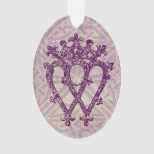 Scottish Luckenbooth lila keltischer Knoten Ornament