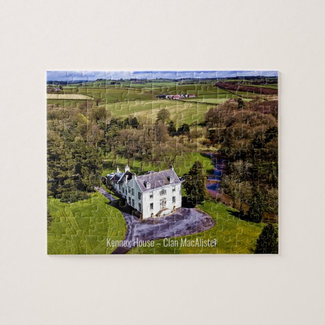 Scottish MacAlister Clans Kennox House Aerial (Horizontal)