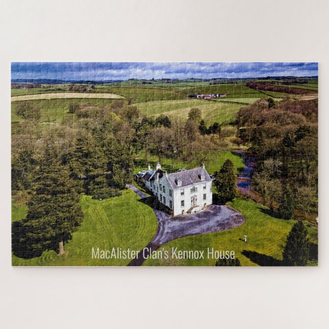 Scottish MacAlister Clan's Kennox House Aerial Lge (Horizontal)