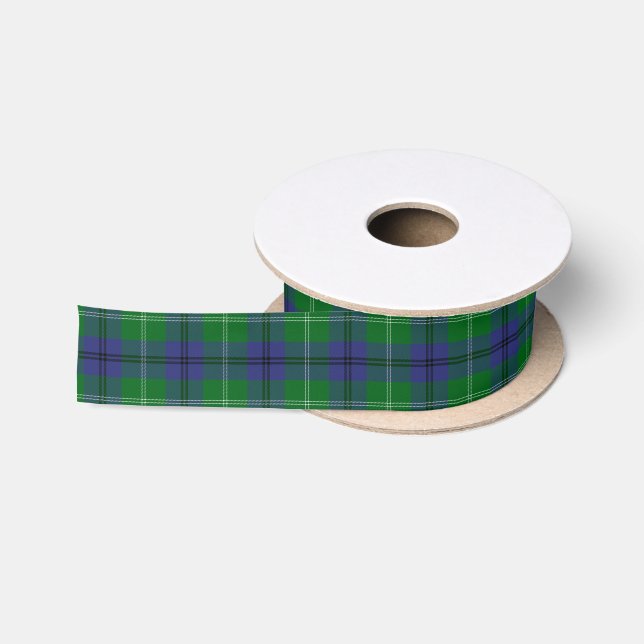 Scottish Oliphant karierter Tartan Satinband (Spule)