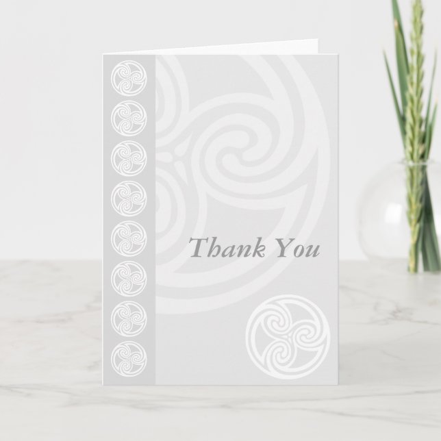 Scottish or Celtic Wedding Dankeschön Card Dankeskarte (Vorderseite)