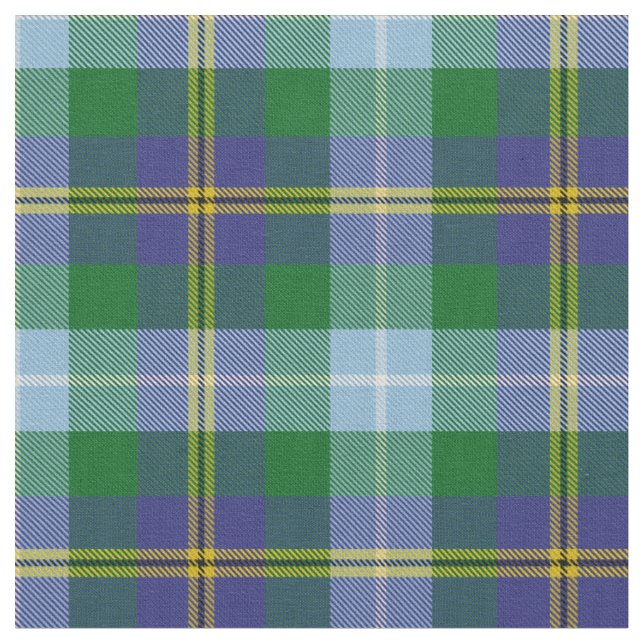 Scottish Porteous karierter Tartan Stoff (Nahaufnahme)
