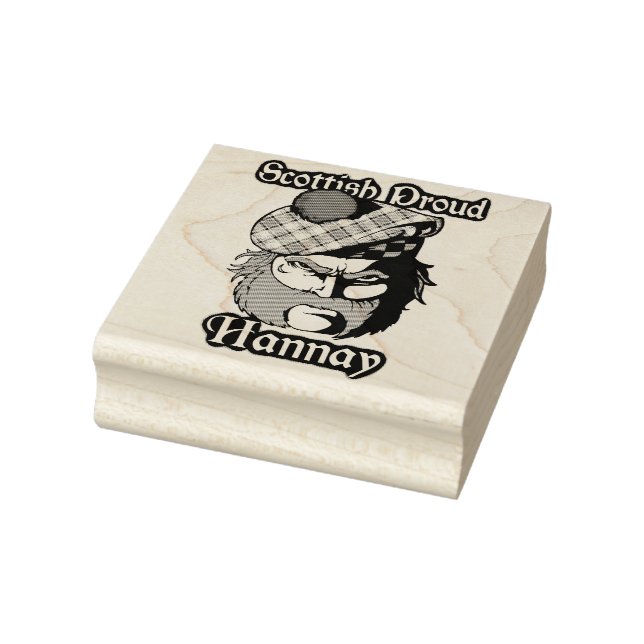 Scottish Proud Clan Hannay Art Gummistempel (Stempel)