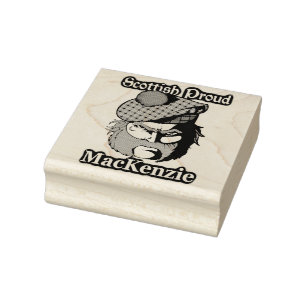 Scottish Proud Clan MacKenzie Art Gummistempel