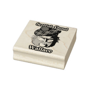 Scottish Proud Clan Wallace Art Gummistempel