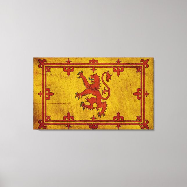 Scottish Rampant Lion Leinwand (Vorderseite)