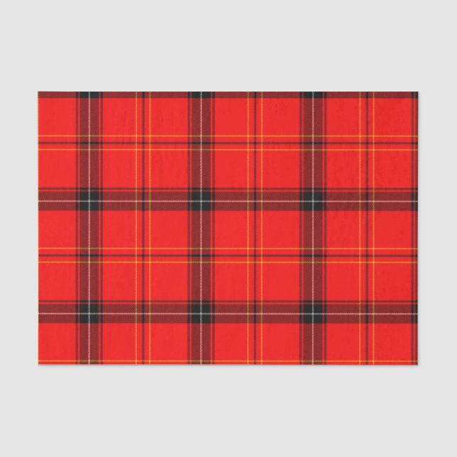 Scottish Red Tartan Seidenpapier (Vorderseite)
