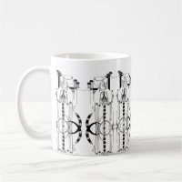 Scottish Rennie Mackintosh inspirierte Tasse