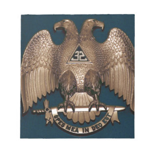Scottish Rite Aquamarin 32 Grad Notizblock