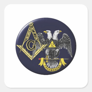 Scottish Rite Mason Quadratischer Aufkleber