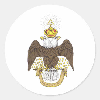 Scottish Rite Runder Aufkleber
