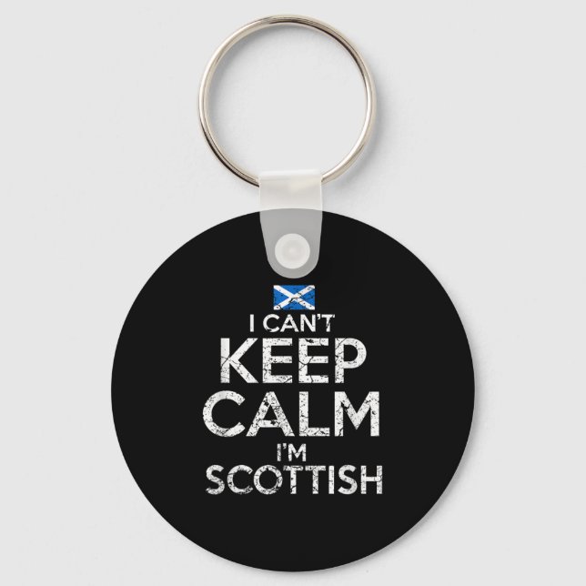 Scottish Roots Scotland Scots Can't Keep Calm Funn Schlüsselanhänger (Vorderseite)