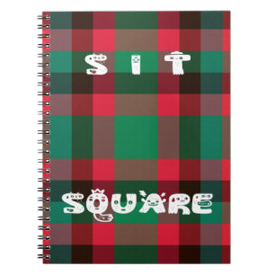 Scottish Royal Checkered Tartan Kariert mit Text Notizblock