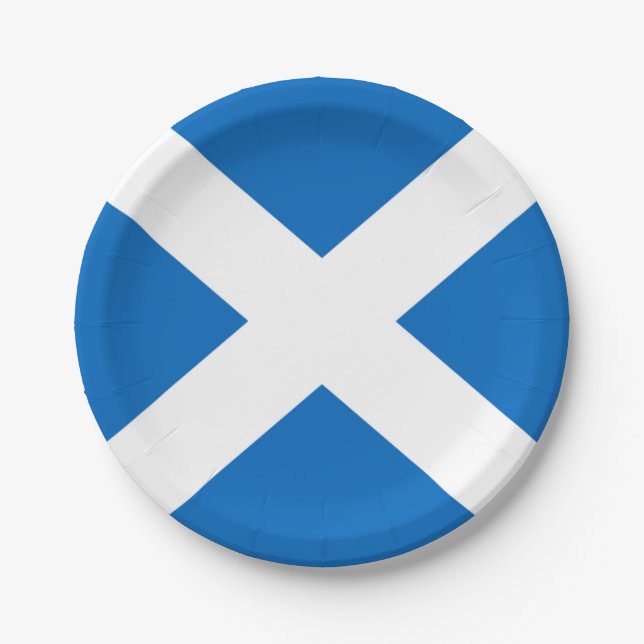 Scottish Saltire Party Pappteller (Vorderseite)