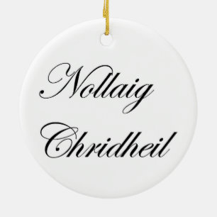Scottish Sankt, schottisches Weihnachten, Keramik Ornament