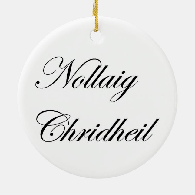Scottish Santa, Scottish Christmas, Schottland Keramik Ornament (Hinten)