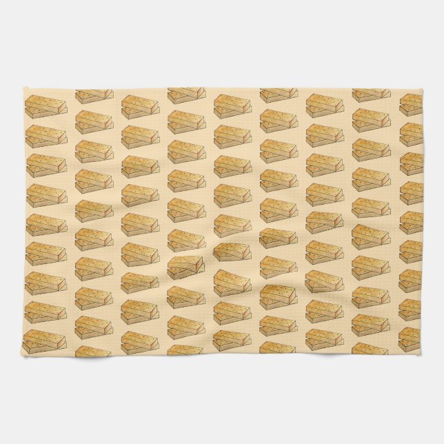 Scottish Shortbread Tea Biscuits British Bakery Geschirrtuch (Horizontal)