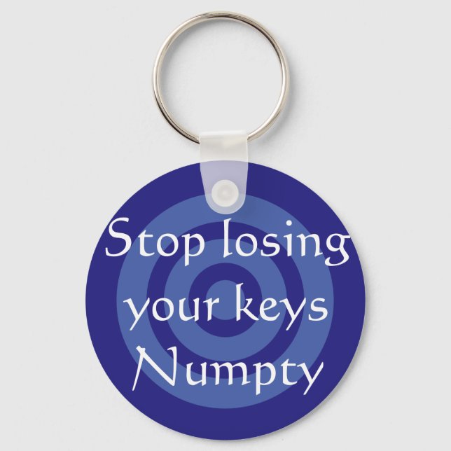 Scottish Slang Numpty Schlüsselanhänger (Vorderseite)