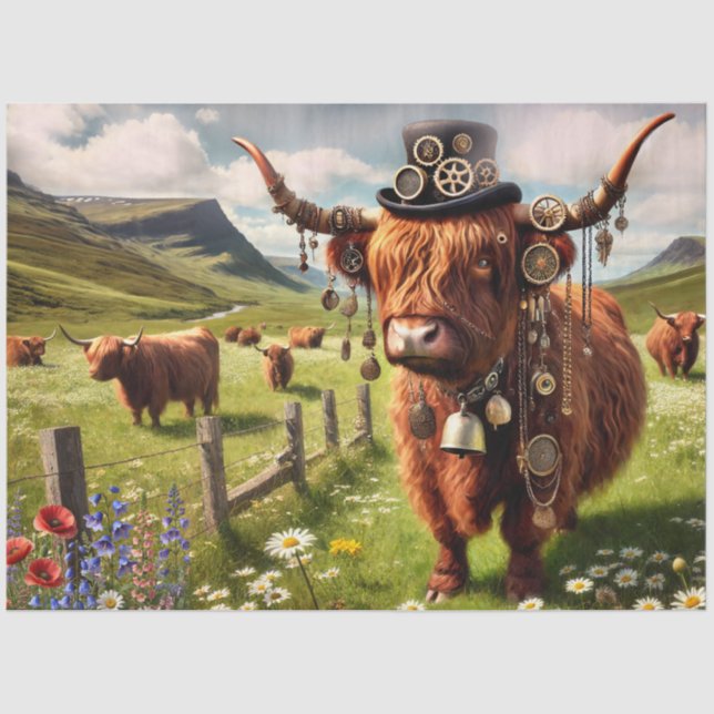 Scottish Steerpunk Seidenpapier (Vorderseite)