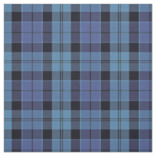 Scottish Strathclyde blau und schwarzer Tartan Stoff