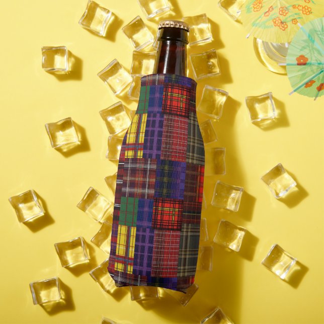 Scottish Tartan Patchwork Flaschenkühler (In Situ Sommer)