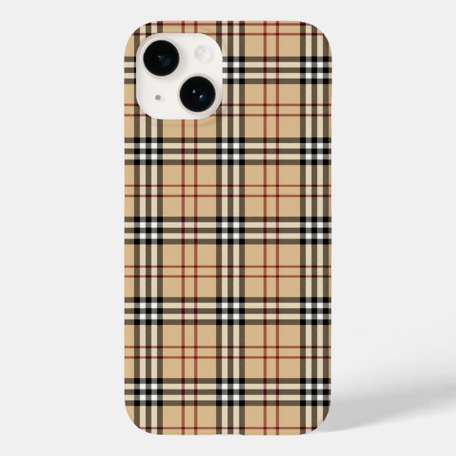 Scottish Tartan Pattern Case-Mate iPhone 14 Hülle (Rückseite)